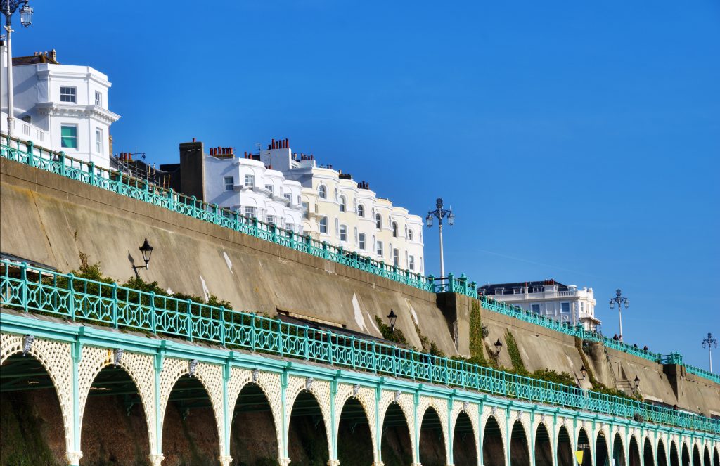 Kemptown Brighton Promenade Ocean Blue